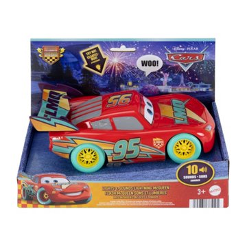Mattel Disney Pixar Cars Lights & Sound Lightning McQueen Day Racecar
