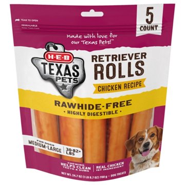 H-E-B Texas Pets Retriever Rolls - Chicken Recipe