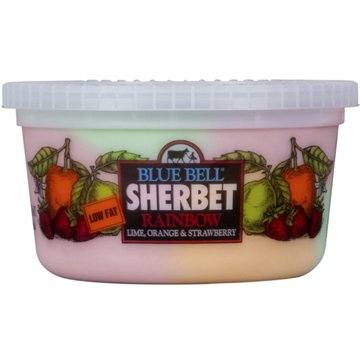 Blue Bell Rainbow Sherbet, 1 qt