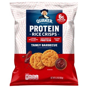 Quaker Tangy Barbecue 6g Protein Rice Crisps, 5.2 oz