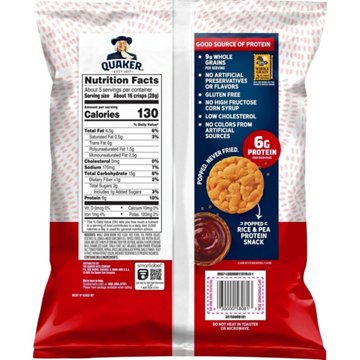 Quaker Tangy Barbecue 6g Protein Rice Crisps, 5.2 oz