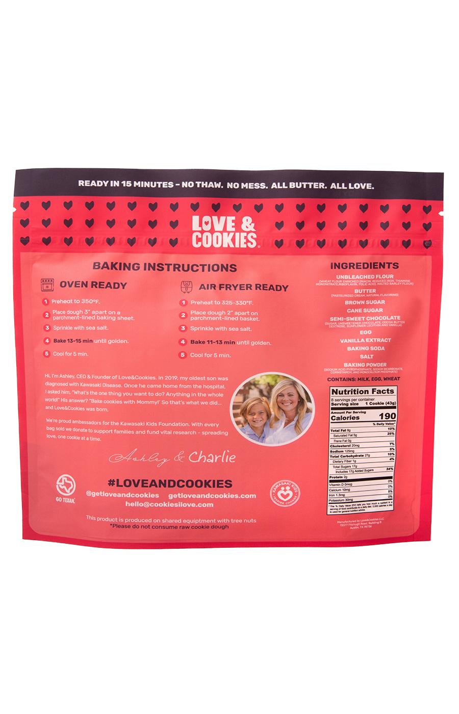 Love & Cookies Frozen Gourmet Cookie Dough - Chocolate Chip; image 2 of 2