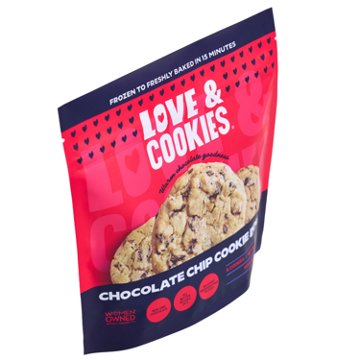 Love & Cookies Chocolate Chip Frozen Gourmet Cookie Dough, 12 oz