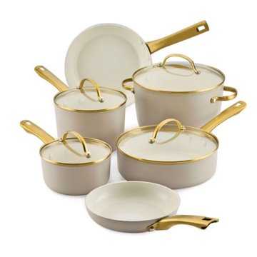 Farberware Ceramic Cookware Set - Tan, 12 pc