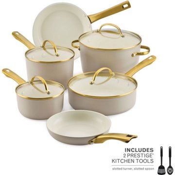 Farberware Ceramic Cookware Set - Tan, 12 pc