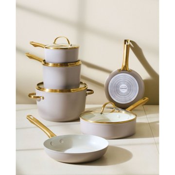 Farberware Ceramic Cookware Set - Tan, 12 pc