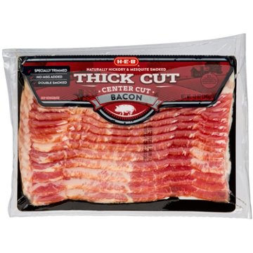 H-E-B Center Cut Thick Cut Bacon