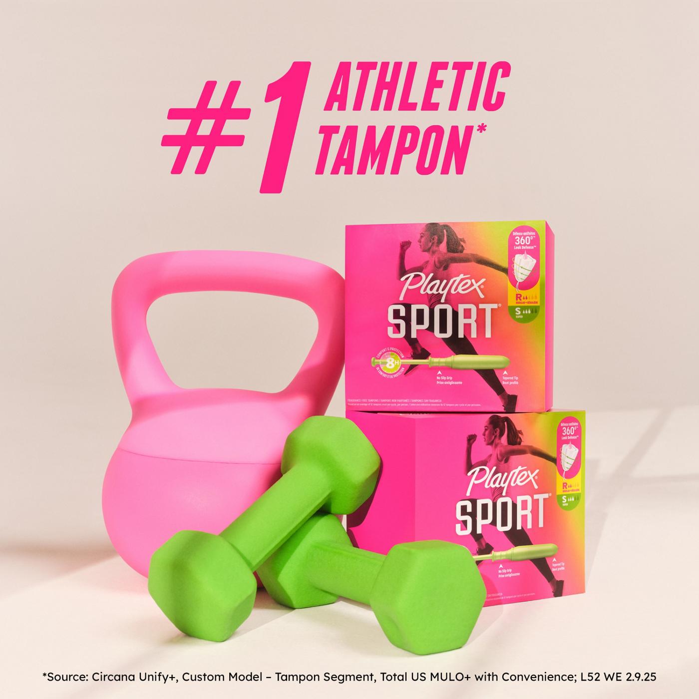 Playtex Sport Tampons, Multipack (Regular/Super/Super Plus Absorbency); image 7 of 8