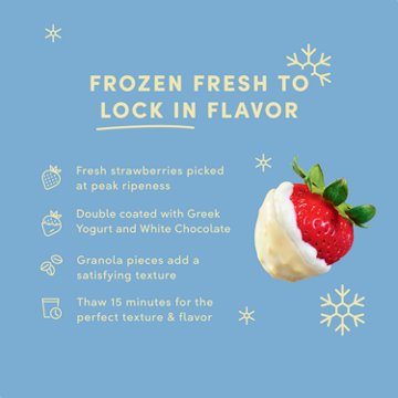 Tru Fru Frozen Strawberries - Greek Yogurt, White Chocolate & Granola