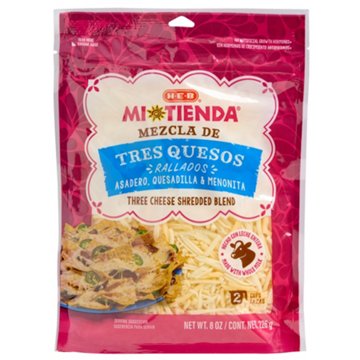 H-E-B Mi Tienda Three Cheese Blend Shredded Cheese