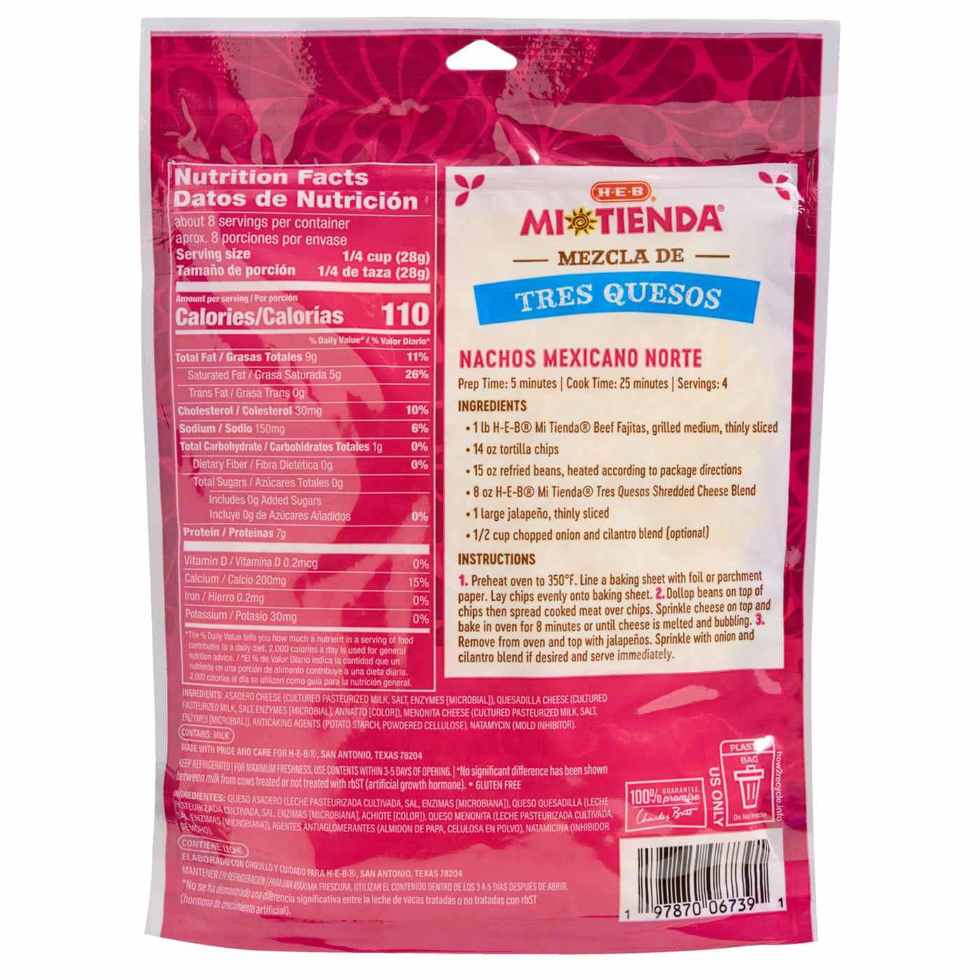 Mi Tienda Three Cheese Blend Shredded Cheese; image 2 of 2