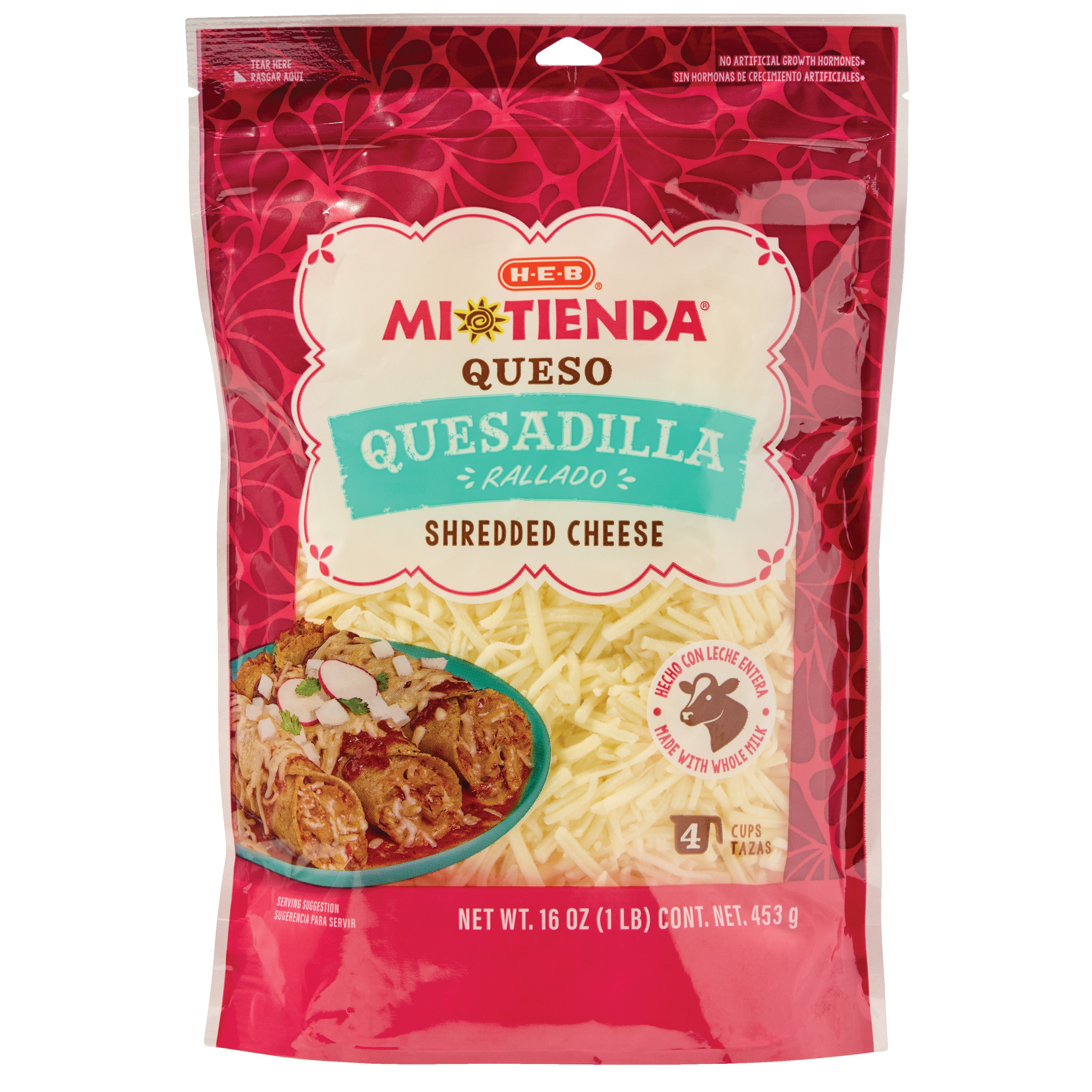 Queso Quesadilla Mexican style cheese for melting