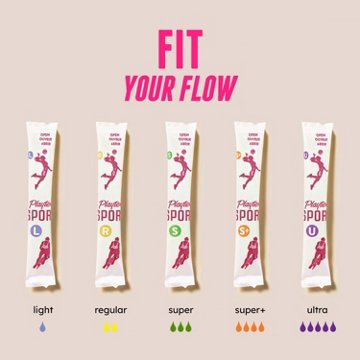 Playtex Sport Tampons, Multipack (Light/Regular/Super Absorbency), 46 ct