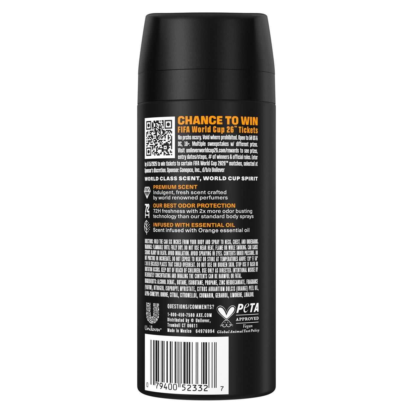 AXE 72 Hr Fine Fragrance Collection Aluminum Free Body Spray - Black Vanilla; image 2 of 5
