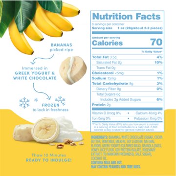 Tru Fru Frozen Bananas - Greek Yogurt, White Chocolate & Granola