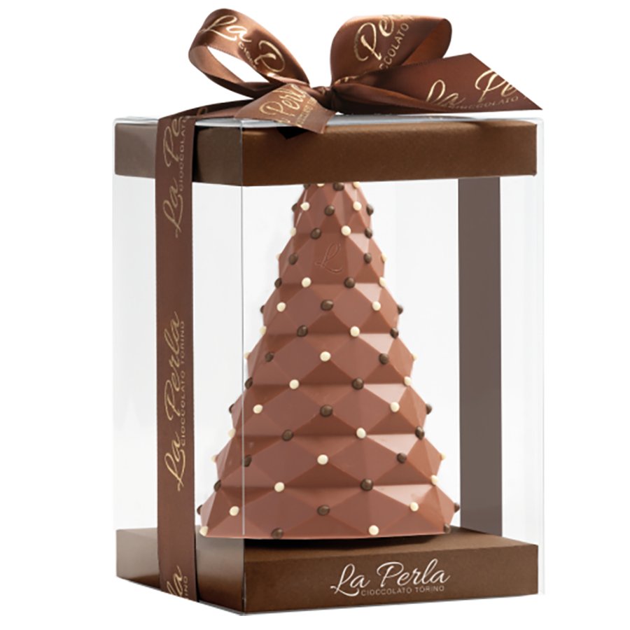 La Perla di Torino Milk Chocolate Christmas Tree, 8.8 oz | Central