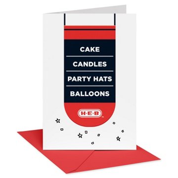H-E-B Brand Shop Birthday Card for Anyone (Celebration Essentials)