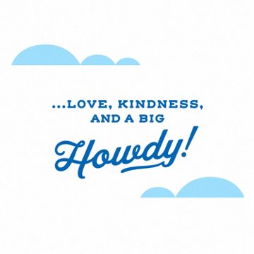 H-E-B Brand Shop Thinking of You Card for Anyone (Texan Essentials), 6.75" x 4.625"