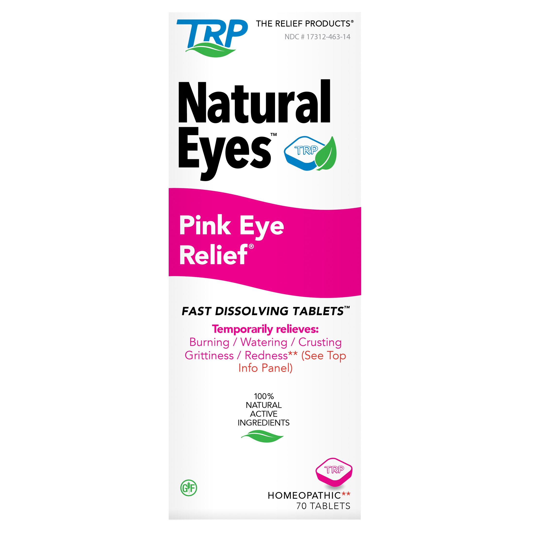 The Relief Products Natural Eyes Pink Eye Relief Tablets - Shop Eye ...