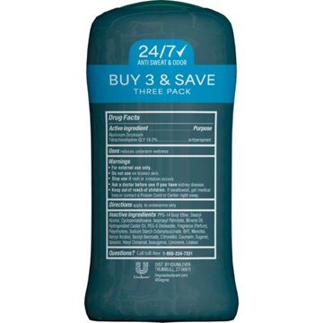 Degree Men 48 Hr Antiperspirant Deodorant Solid - Cool Rush, 3 pk