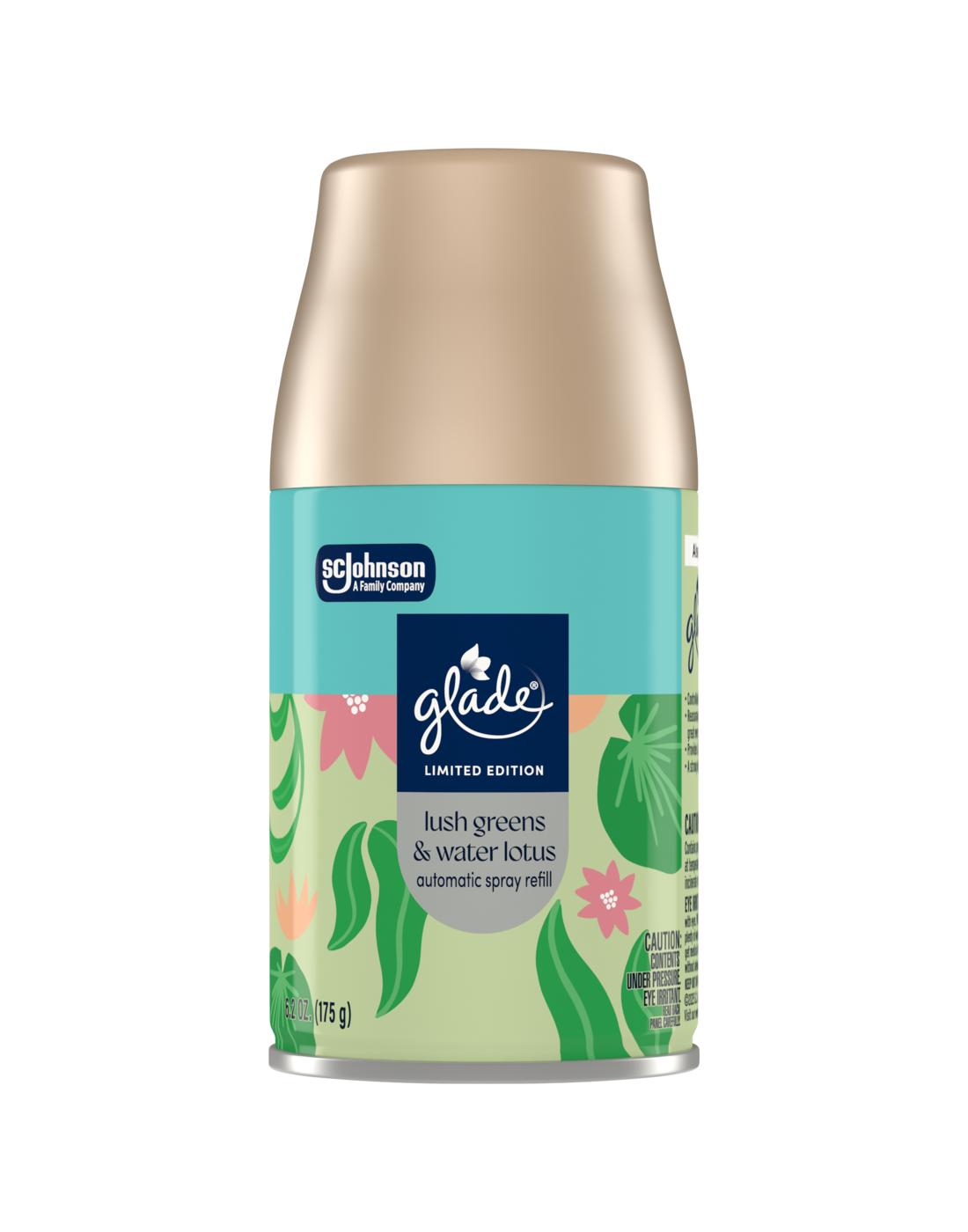 Glade Large Automatic Spray Refill - Lush Greens & Water Lotus; image 1 of 2