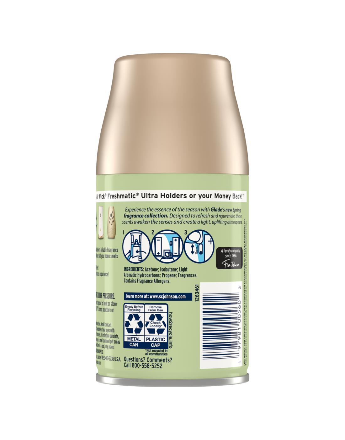 Glade Large Automatic Spray Refill - Lush Greens & Water Lotus; image 2 of 2