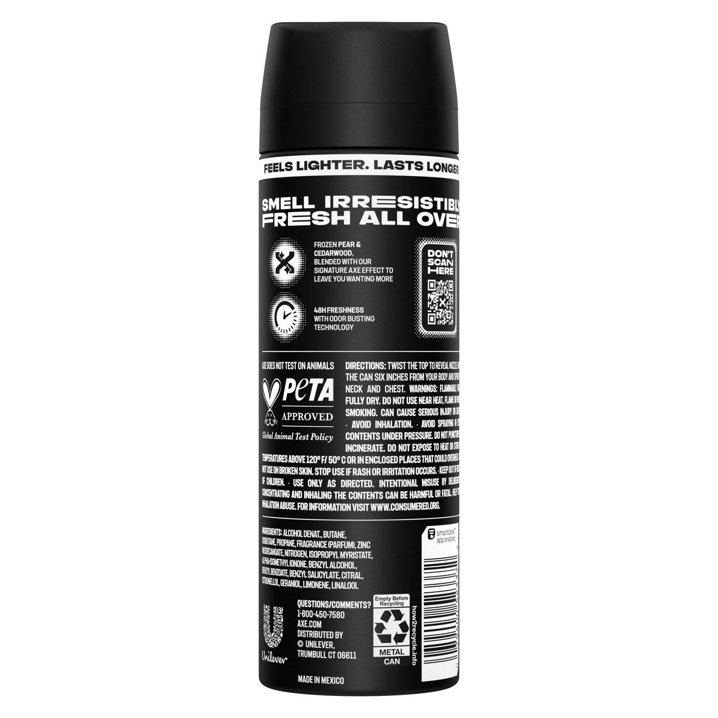 AXE 48 Hr Aluminum Free Deodorant Body Spray - Black; image 2 of 4