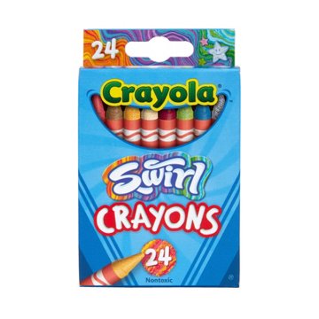 Crayola Swirl Crayons, 24 ct