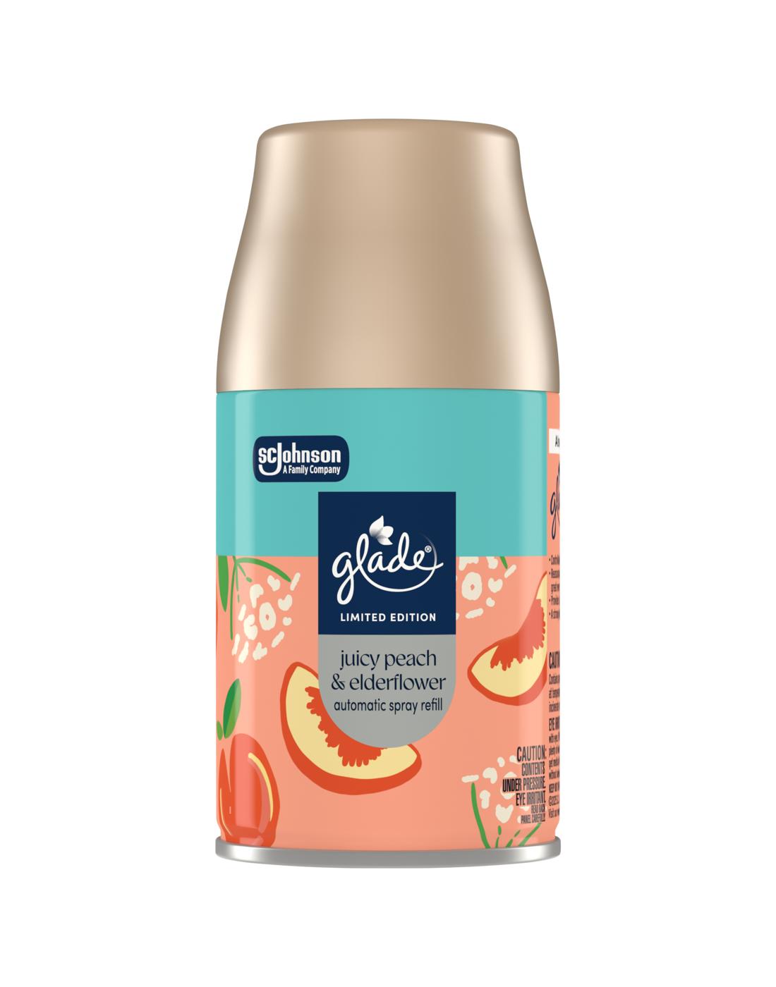 Glade Large Automatic Spray Refill - Peach and Elder Flower; image 1 of 2