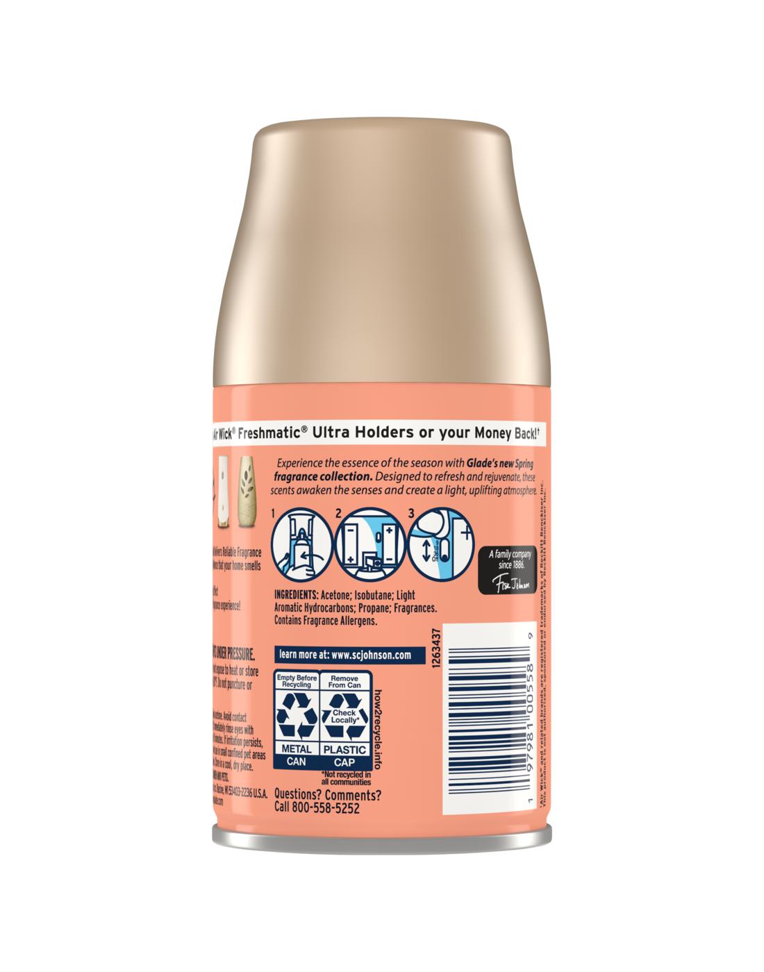 Glade Large Automatic Spray Refill - Peach and Elder Flower; image 2 of 2