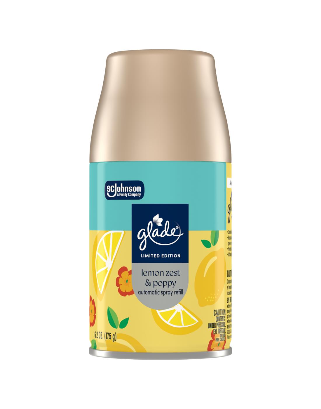 Glade Large Automatic Spray Refill - Lemon Zest And Poppy; image 1 of 2