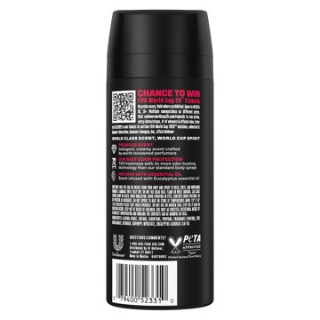 AXE 72 Hr Fine Fragrance Collection Aluminum Free Body Spray - Cherry Spritz
