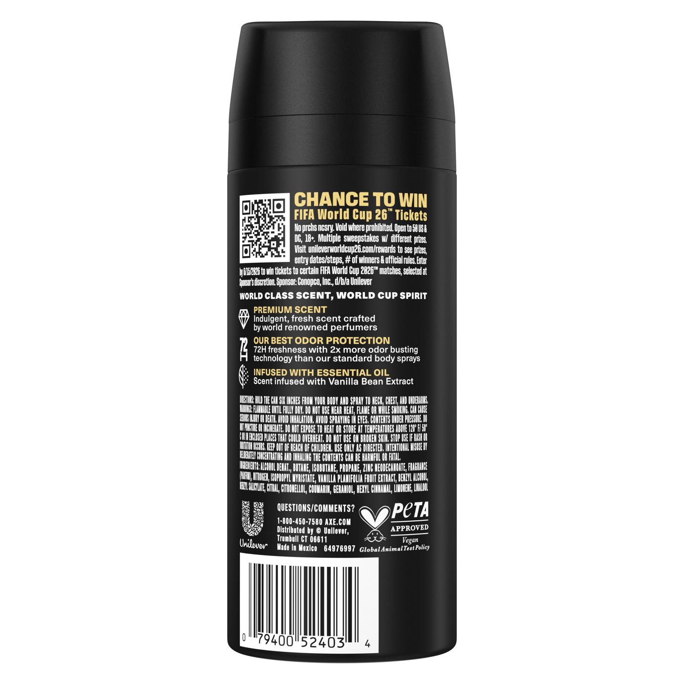 AXE 72 Hr Fine Fragrance Collection Aluminum Free Body Spray - Midnight Amber; image 2 of 4