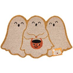 Destination Holiday Trick Or Treat Ghosts Coir Halloween Doormat, 18'' x 30''