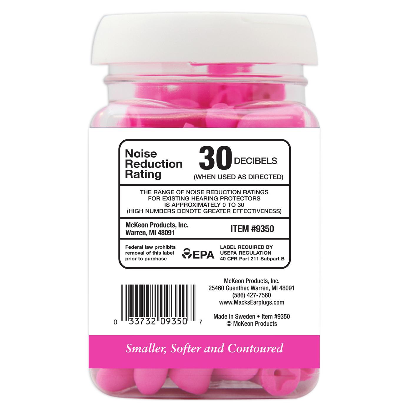 Mack's Dreamgirl Soft Foam Ear Plugs; image 2 of 2