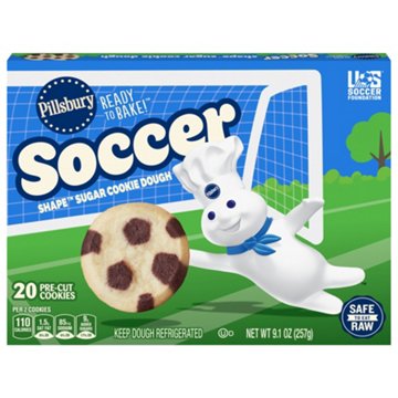 Pillsbury Soccer Shape Sugar Cookies, 20 ct