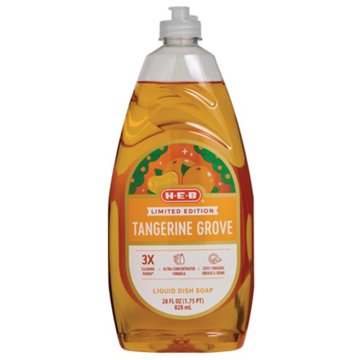 H-E-B Ultra Liquid Dishwashing Liquid - Tangerine Grove, 28 oz