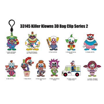 Monogram International Killer Klowns Figural Bag Clip Blind Pack - Series 2