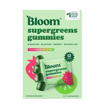 Bloom Supergreens Gummies Strawberry Kiwi