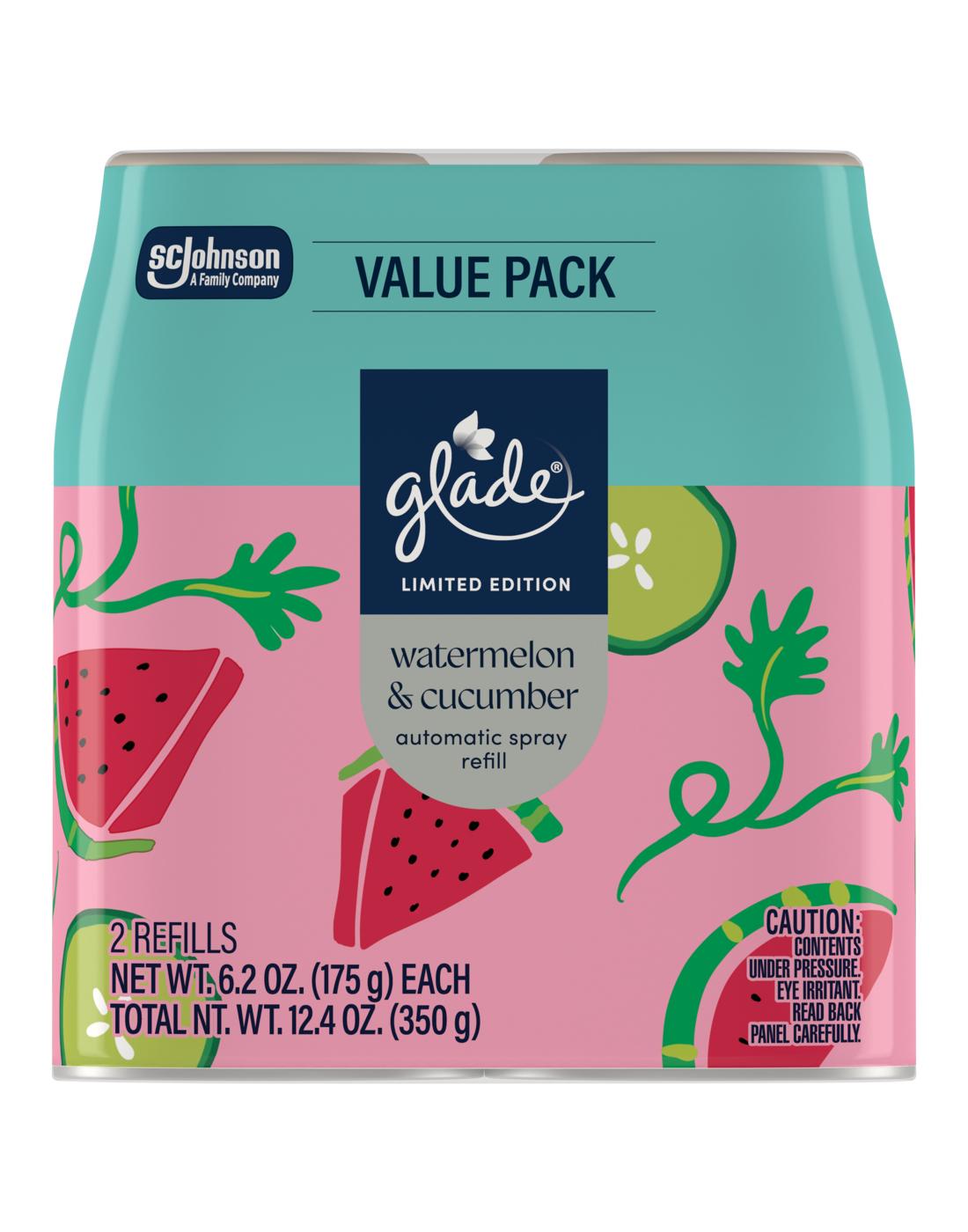 Glade Automatic Refill Spray Value Pack - Watermelon & Cucumber; image 1 of 2