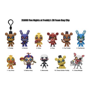 Monogram International Five Nights at Freddy's Figural Bag Clip Blind Pack