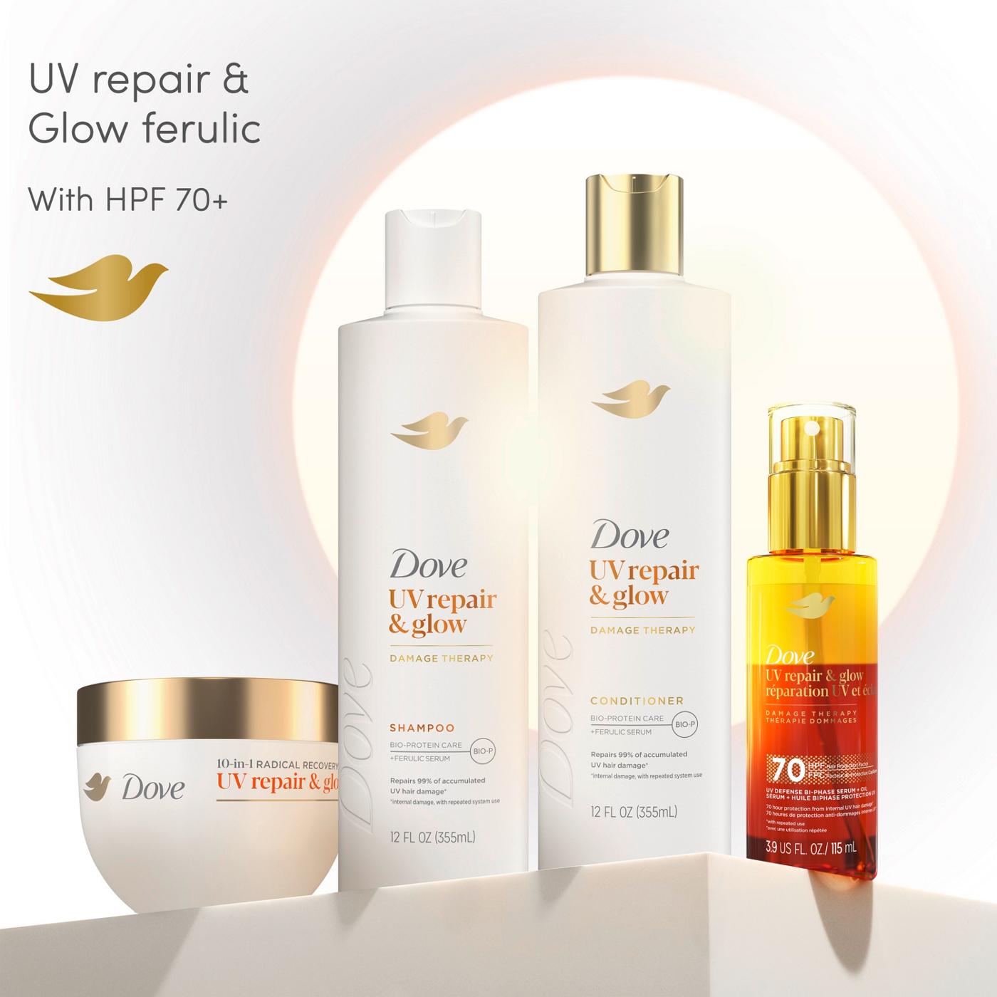 Dove Damage Therapy Shampoo UV Repair & Glow; image 5 of 9