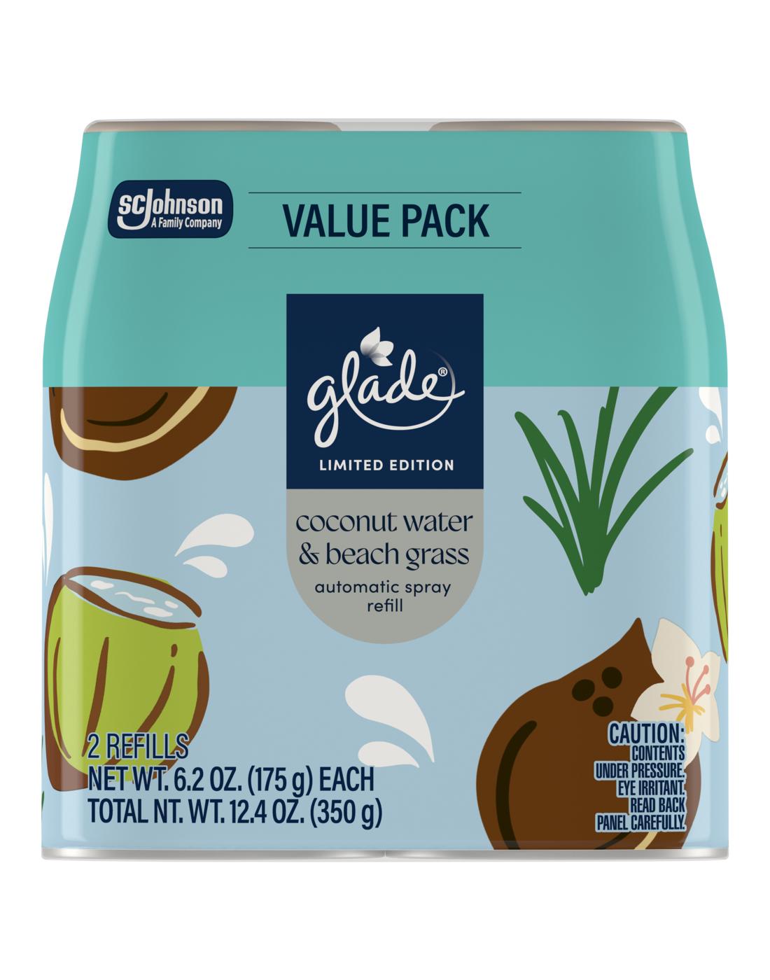 Glade Automatic Refill Spray Value Pack - Coconut Water & Beach Grass; image 1 of 2