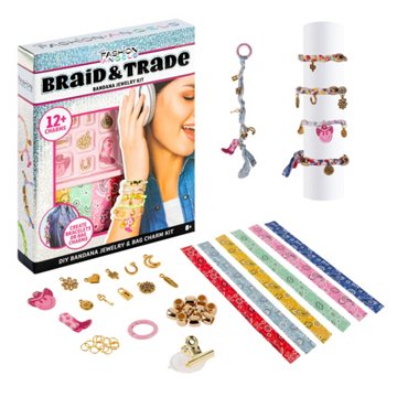 Fashion Angels Braid & Trade Bandana Jewelry & Bag Charm Kit