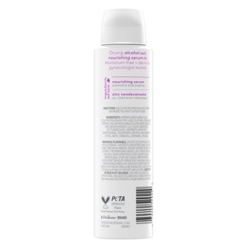 Dove Aluminum Free Sensitive Whole Body Deodorant Spray - Lavender Bloom