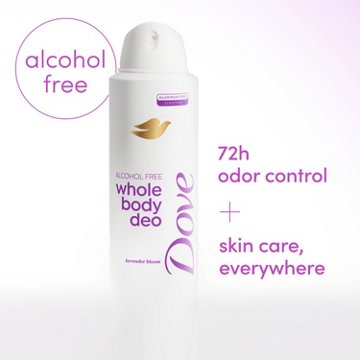 Dove Aluminum Free Sensitive Whole Body Deodorant Spray - Lavender Bloom