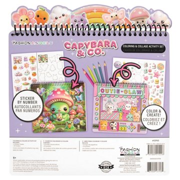Fashion Angels Capybara & Co. Coloring & Collage Activity Set