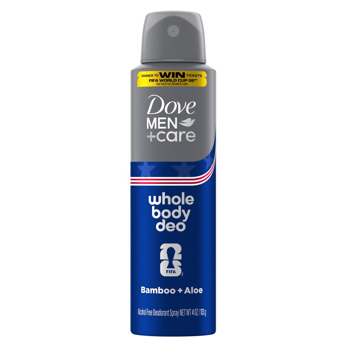 Dove Men+Care Limited Edition Fifa Whole Body Deodorant Spray - Bamboo & Aloe; image 1 of 5