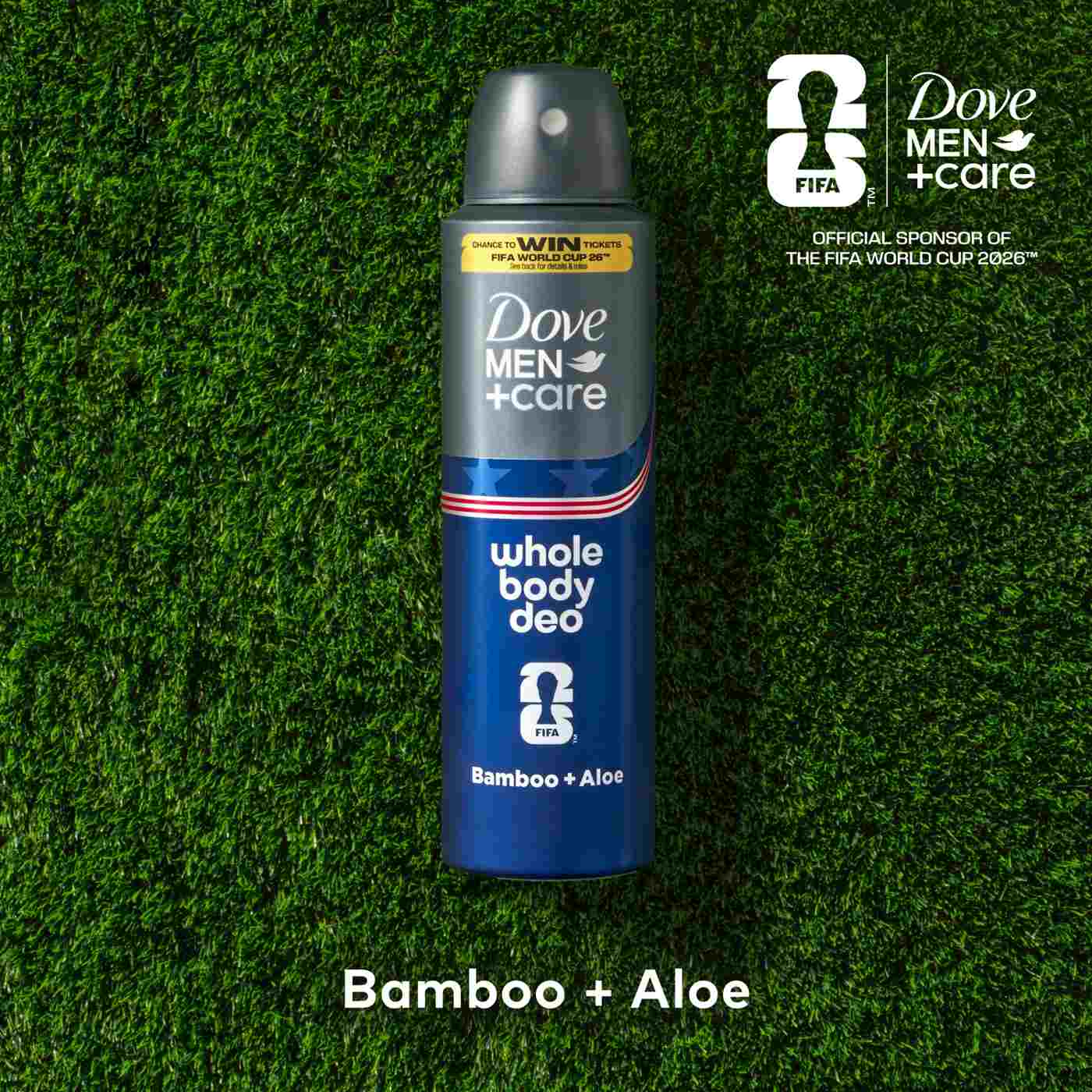 Dove Men+Care Limited Edition Fifa Whole Body Deodorant Spray - Bamboo & Aloe; image 3 of 5