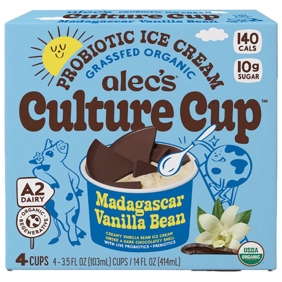 Alec's Culture Cup Grassfed Organic Probiotic Ice Cream